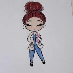 Fun Cute Stickers - Bundle offer qty 6 - Nurse Kiss-Cut Stickers